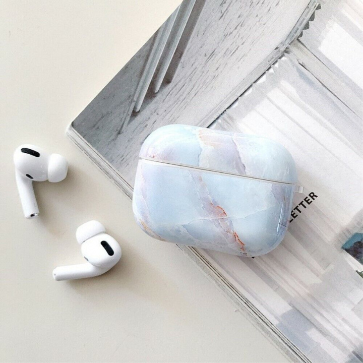 Suojakotelo Apple Airpods Pro:lle, marmori ryhmässä KODINELEKTRONIIKKA / Ääni & Kuva / Kuulokkeet & Tarvikkeet / Tarvikkeet @ TP E-commerce Nordic AB (A20666)