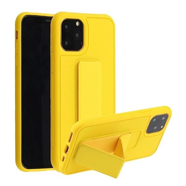 Silikonikotelo jalustalla iPhone 11 Pro Maxille ryhmässä ÄLYPUHELIMET JA TABLETIT / Puhelimen suojakotelo / Apple / iPhone 11 Pro Max @ TP E-commerce Nordic AB (A20700)