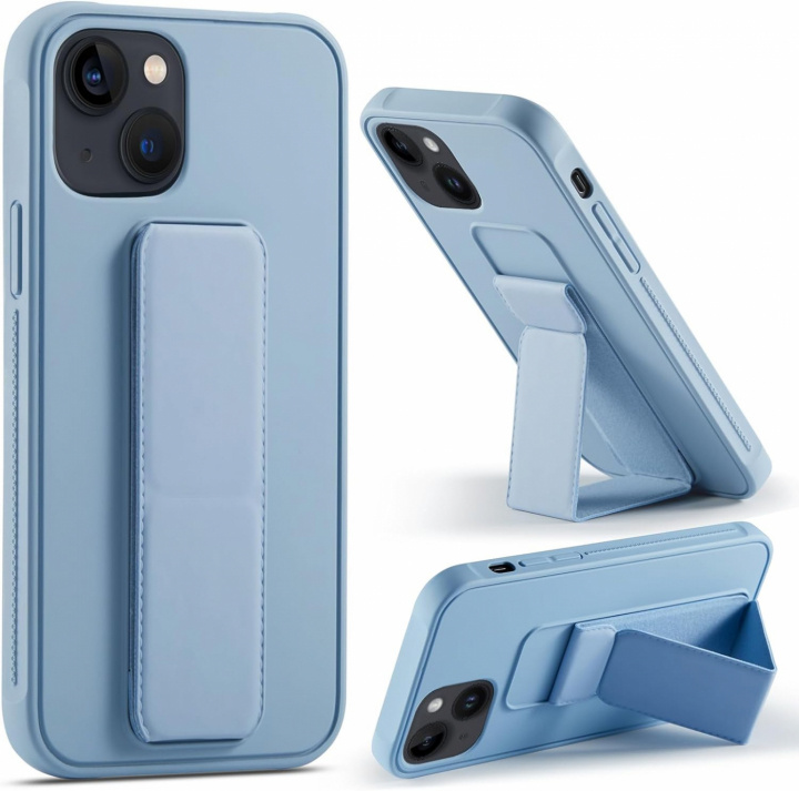 Silikonikotelo jalustalla iPhone 11 Pro Maxille, sininen ryhmässä ÄLYPUHELIMET JA TABLETIT / Puhelimen suojakotelo / Apple / iPhone 11 Pro Max @ TP E-commerce Nordic AB (A20703)
