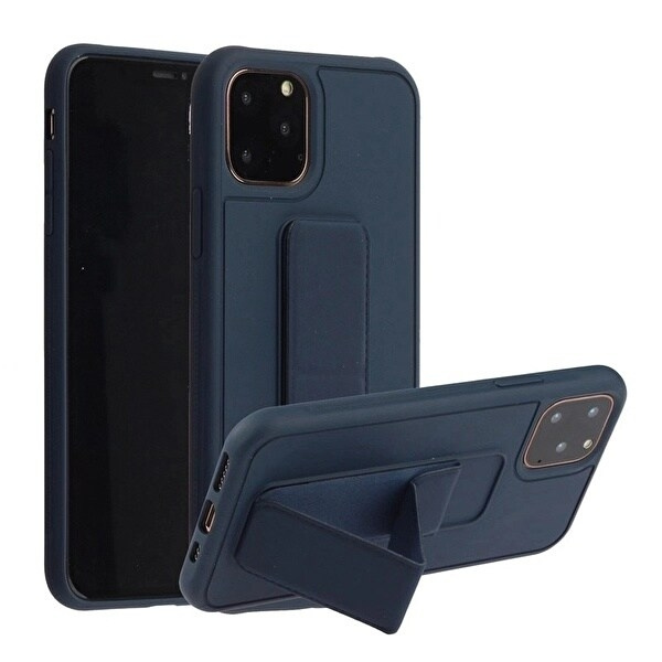 Silikonikotelo jalustalla iPhone 11 Pro Maxille ryhmässä ÄLYPUHELIMET JA TABLETIT / Puhelimen suojakotelo / Apple / iPhone 11 Pro Max @ TP E-commerce Nordic AB (A20705)