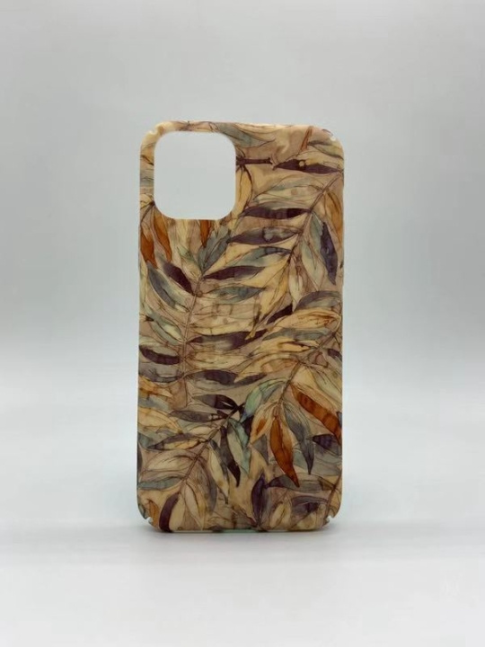 Marmorikotelo, jossa on kesän kuumat lehdet iPhone 11 Pro Maxille ryhmässä ÄLYPUHELIMET JA TABLETIT / Puhelimen suojakotelo / Apple / iPhone 11 Pro Max @ TP E-commerce Nordic AB (A20709)