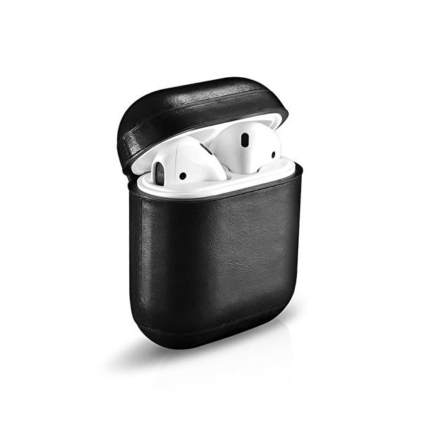 Nahkakotelo Apple Airpods -laitteille, jossa on solki ryhmässä KODINELEKTRONIIKKA / Ääni & Kuva / Kuulokkeet & Tarvikkeet / Tarvikkeet @ TP E-commerce Nordic AB (A20769)