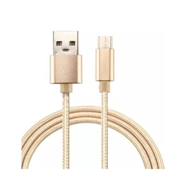 Kort micro-usb till USB-laddare 20 cm Guld ryhmässä ÄLYPUHELIMET JA TABLETIT / Laturit & Kaapelit / Kaapelit / MicroUSB-kaapelit @ TP E-commerce Nordic AB (A20833)