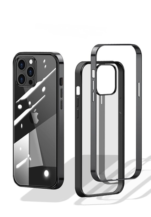 Tyylikäs kotelo, jossa on värilliset reunat iPhone 12 Minille ryhmässä ÄLYPUHELIMET JA TABLETIT / Puhelimen suojakotelo / Apple / iPhone 12 Mini / Kuoret @ TP E-commerce Nordic AB (A20865)