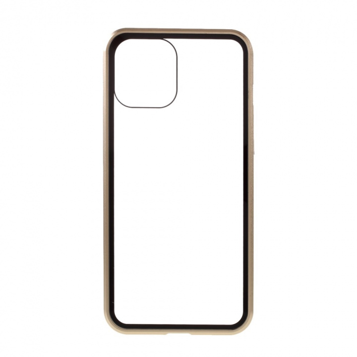 Tyylikäs kotelo, jossa on värilliset reunat iPhone 12 Pro Maxille, kultainen ryhmässä ÄLYPUHELIMET JA TABLETIT / Puhelimen suojakotelo / Apple / iPhone 12 Pro @ TP E-commerce Nordic AB (A20867)