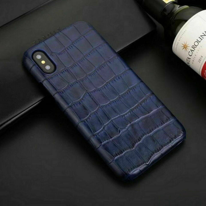 Nahkakotelo iPhone XS Maxille, tummansininen ryhmässä ÄLYPUHELIMET JA TABLETIT / Puhelimen suojakotelo / Apple / iPhone XS Max / Kuoret @ TP E-commerce Nordic AB (A21252)