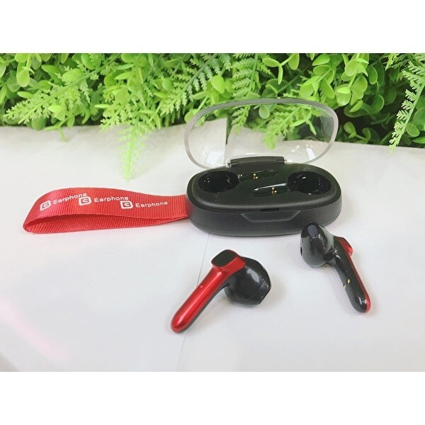 TWS B60 - Langattomat Bluetooth In-Ear kuulokkeet, punainen ryhmässä KODINELEKTRONIIKKA / Ääni & Kuva / Kuulokkeet & Tarvikkeet / Kuulokkeet @ TP E-commerce Nordic AB (A21807)