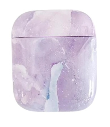 Suojakotelo Apple Airpodsille, violetti ryhmässä KODINELEKTRONIIKKA / Ääni & Kuva / Kuulokkeet & Tarvikkeet / Tarvikkeet @ TP E-commerce Nordic AB (A22038)