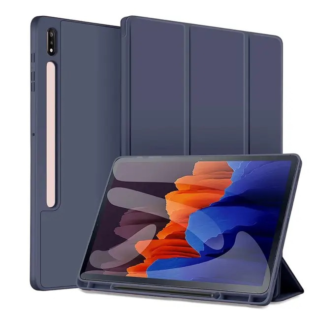 Fodral till Samsung Galaxy Tab S7 Plus, Blå ryhmässä ÄLYPUHELIMET JA TABLETIT / Tabletin suojakotelo / Samsung tablets @ TP E-commerce Nordic AB (A22059)