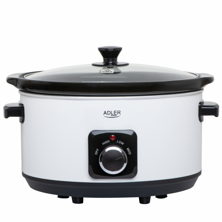 Adler AD 6413w Slow cooker 5,8L ryhmässä KOTI, TALOUS JA PUUTARHA / Kodinkoneet / Haudutuspadat @ TP E-commerce Nordic AB (A22066)