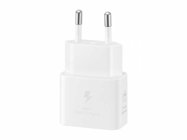 Samsung EP-T2510N GaN Väggladdare USB-C 25W, Vit ryhmässä ÄLYPUHELIMET JA TABLETIT / Laturit & Kaapelit / Seinälaturi / Seinälaturi Type C @ TP E-commerce Nordic AB (A22076)