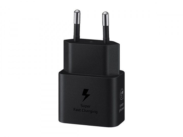 Samsung EP-T2510N GaN Väggladdare USB-C 25W, Svart ryhmässä ÄLYPUHELIMET JA TABLETIT / Laturit & Kaapelit / Seinälaturi / Seinälaturi Type C @ TP E-commerce Nordic AB (A22079)