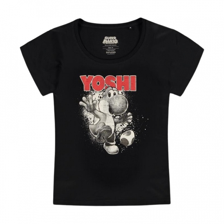 Super Mario Yoshi Naisten t-paita, XL ryhmässä URHEILU, VAPAA-AIKA JA HARRASTUS / Tarvikkeet / T-paidat @ TP E-commerce Nordic AB (A22115)