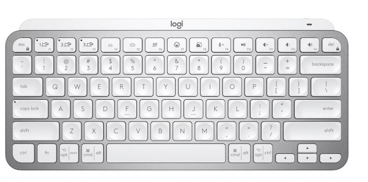 Logitech MX Keys Mini, vaaleanharmaa ryhmässä TIETOKOONET & TARVIKKEET / Hiiret & Näppäimistöt / Näppäimistöt / Langattomat @ TP E-commerce Nordic AB (A22262)