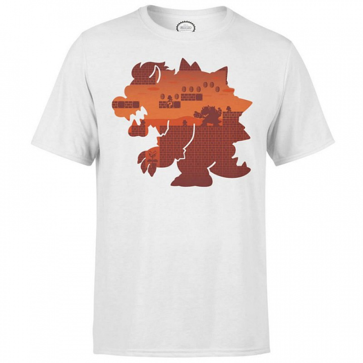 Nintendo Super Mario Bowser Silhouette T-shirt, S ryhmässä KODINELEKTRONIIKKA / Pelikonsolit & Tarvikkeet / Muut pelit @ TP E-commerce Nordic AB (A22328)