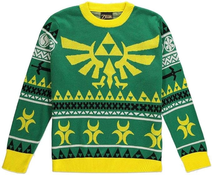 Difuzed Zelda Hyrule Bright Knitted Christmas Jumper, S ryhmässä URHEILU, VAPAA-AIKA JA HARRASTUS / Tarvikkeet / T-paidat @ TP E-commerce Nordic AB (A22350)