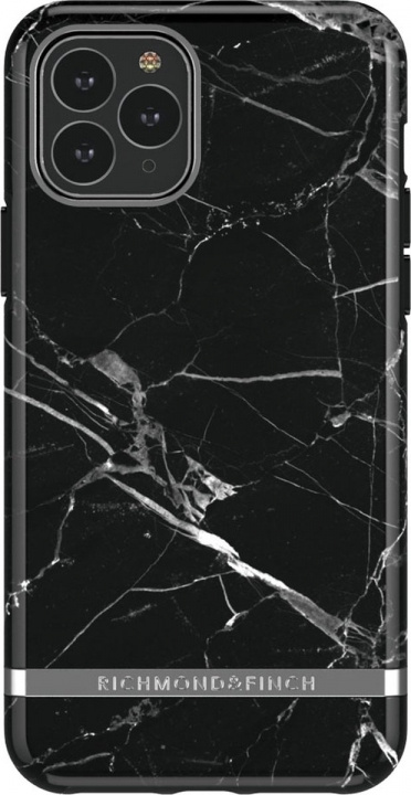 Richmond & Finch iPhone 12/12 Pro Freedom Case, Black Marble ryhmässä ÄLYPUHELIMET JA TABLETIT / Puhelimen suojakotelo / Apple / iPhone 12 / Kuoret @ TP E-commerce Nordic AB (A22385)