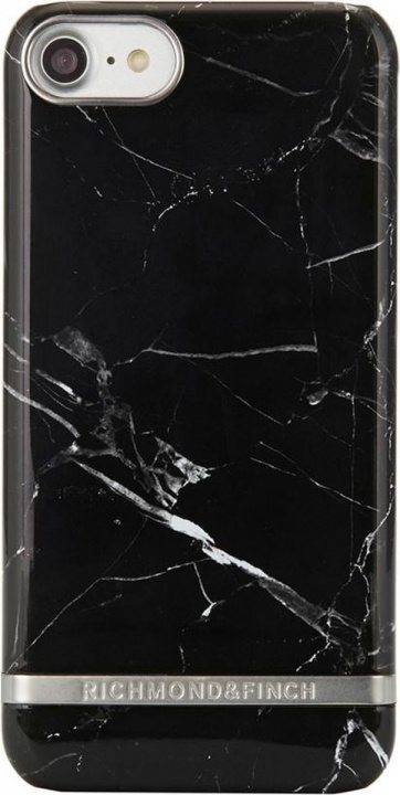 Richmond & Finch iPhone 7/8/SE2 Case, Black Marble ryhmässä ÄLYPUHELIMET JA TABLETIT / Puhelimen suojakotelo / Apple / iPhone SE (2nd gen & 3rd gen) / Kuoret @ TP E-commerce Nordic AB (A22386)