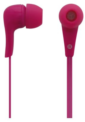 Earphones, in-ear with Microphone, Pink ryhmässä KODINELEKTRONIIKKA / Ääni & Kuva / Kuulokkeet & Tarvikkeet / Kuulokkeet @ TP E-commerce Nordic AB (A22419)