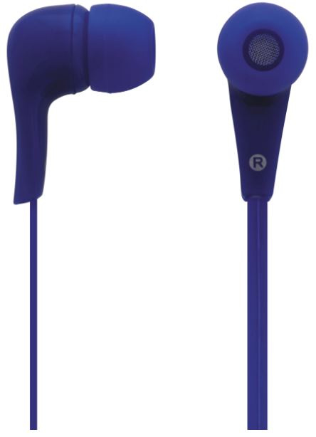 Earphones, in-ear with Microphone, Blue ryhmässä KODINELEKTRONIIKKA / Ääni & Kuva / Kuulokkeet & Tarvikkeet / Kuulokkeet @ TP E-commerce Nordic AB (A22420)