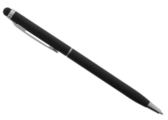 Kosketusnäyttökynä ja kuulakärkikynä, 2 in 1, musta ryhmässä ÄLYPUHELIMET JA TABLETIT / Urheilu, koti ja vapaa-aika / Styluskynät @ TP E-commerce Nordic AB (A22422)
