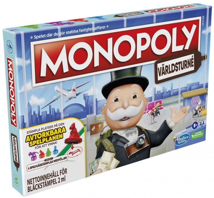 Monopoly World Tour (SV) ryhmässä LELUT, TUOTTEET LAPSILLE JA VAUVOILLE / Peli / Lautapelit @ TP E-commerce Nordic AB (A22439)