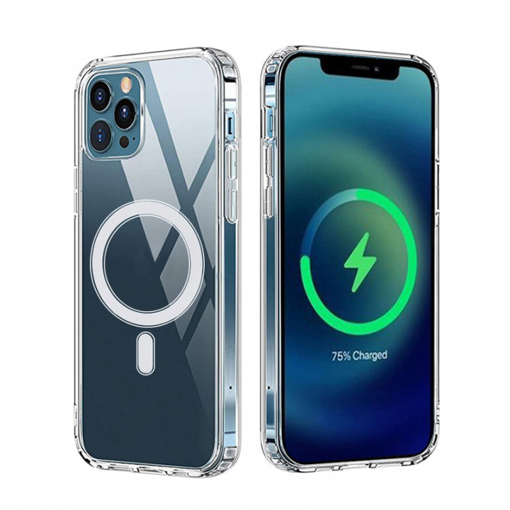 Anti Shock 1,5 mm MagSafe kotelo iPhone 16, läpinäkyvä ryhmässä ÄLYPUHELIMET JA TABLETIT / Puhelimen suojakotelo / Apple / iPhone 16 @ TP E-commerce Nordic AB (A22512)