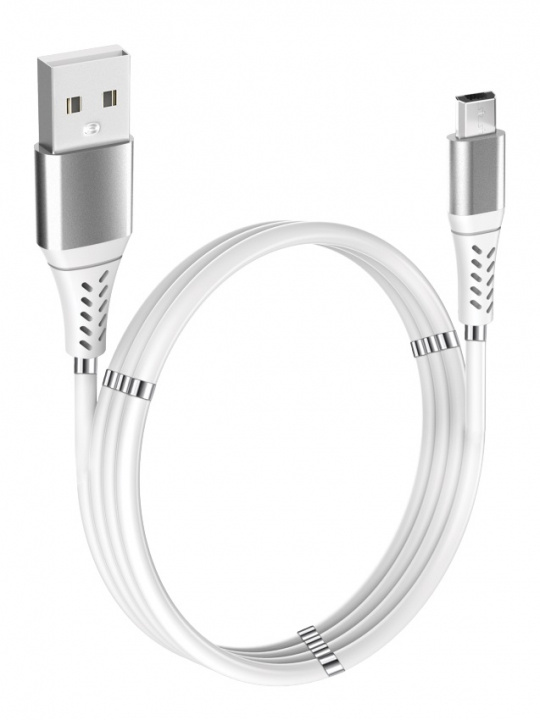 GADGETMONSTER Magneettinen USB-A-Micro USB-latauskaapeli, 1m ryhmässä ÄLYPUHELIMET JA TABLETIT / Laturit & Kaapelit / Kaapelit / MicroUSB-kaapelit @ TP E-commerce Nordic AB (A22565)
