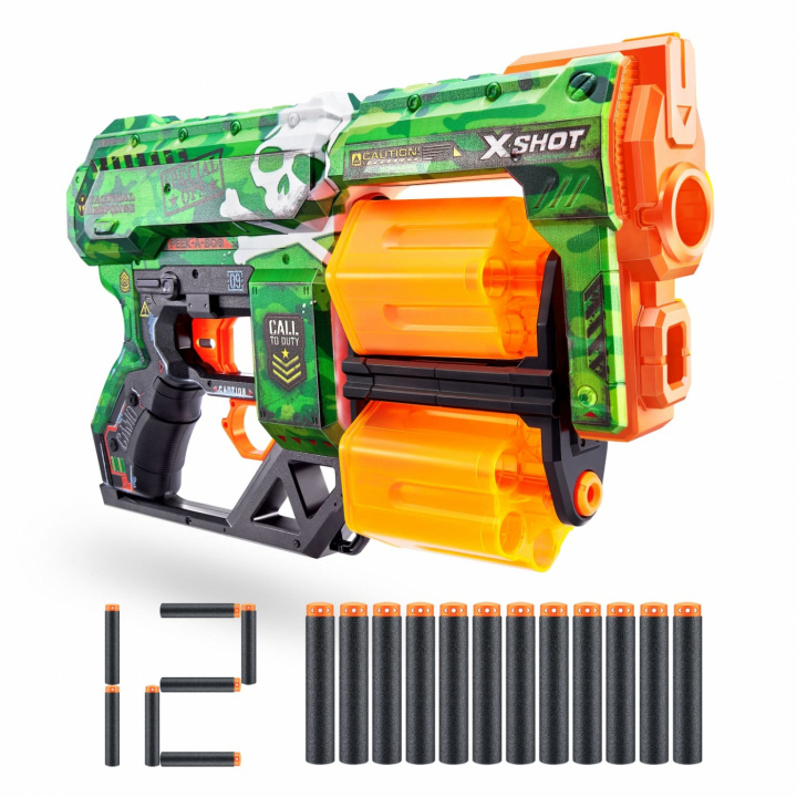 Zuru X-Shot Skins Dread Väri, vihreä ryhmässä LELUT, TUOTTEET LAPSILLE JA VAUVOILLE / Leikkikalut, Askartelu &Pelit / Toimintapeli @ TP E-commerce Nordic AB (A22717)