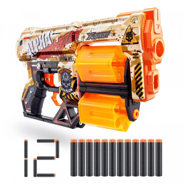 Zuru X-Shot Skins Dread Alpha Zone, Beige ryhmässä LELUT, TUOTTEET LAPSILLE JA VAUVOILLE / Leikkikalut, Askartelu &Pelit / Toimintapeli @ TP E-commerce Nordic AB (A22719)