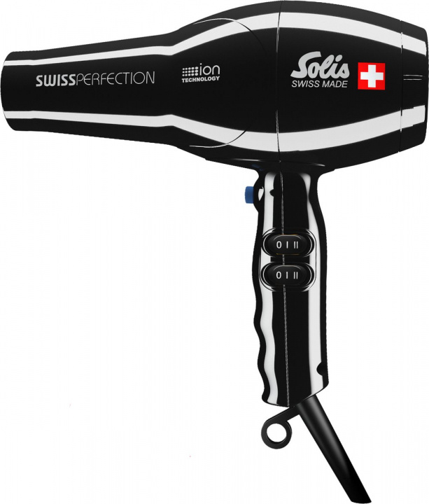 Solis Swiss Perfection 440 Musta hiustenkuivaaja ryhmässä KAUNEUS JA TERVEYS / Hiukset &Stailaus / Muotoilutyökalut / Hiustenkuivaimet @ TP E-commerce Nordic AB (A22834)