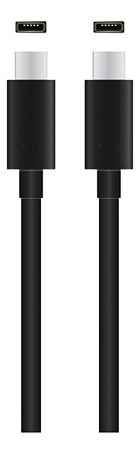 QNECT Thunderbolt 3 uros - USB tyyppi C uros, 0,5 m ryhmässä TIETOKOONET & TARVIKKEET / Kaapelit & Sovittimet / USB / USB-C @ TP E-commerce Nordic AB (A22857)
