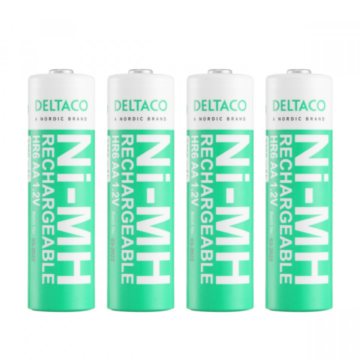 DELTACO Ultimate Ni-Mh ladattava, LR6/AA-koko, 2300mAh, 4-pack (SG) ryhmässä KODINELEKTRONIIKKA / Paristot & Laturit / Ladattavat paristot / AA @ TP E-commerce Nordic AB (A22870)