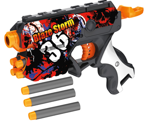 Blaze Storm Soft Bullet Gun ZC7200 w/5 Soft ryhmässä LELUT, TUOTTEET LAPSILLE JA VAUVOILLE / Leikkikalut, Askartelu &Pelit / Toimintapeli @ TP E-commerce Nordic AB (A22896)