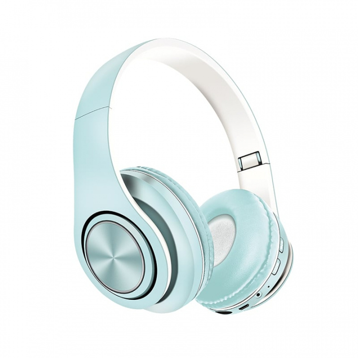 United HP2438 Bluetooth Headphone Blue ryhmässä KODINELEKTRONIIKKA / Ääni & Kuva / Kuulokkeet & Tarvikkeet / Kuulokkeet @ TP E-commerce Nordic AB (A22902)