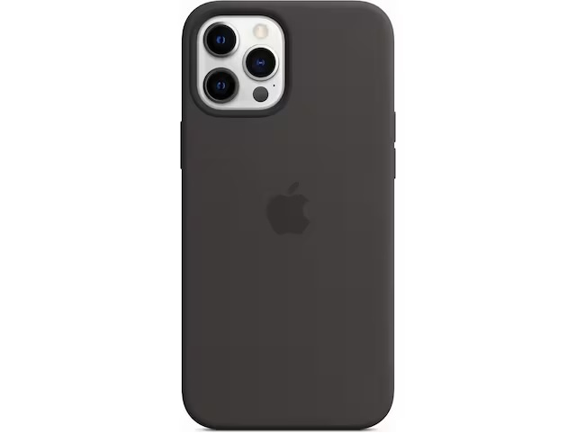 Apple iPhone 12 Pro Max Silikonskal, Svart ryhmässä ÄLYPUHELIMET JA TABLETIT / Puhelimen suojakotelo / Apple / iPhone 12 Pro @ TP E-commerce Nordic AB (A22907)
