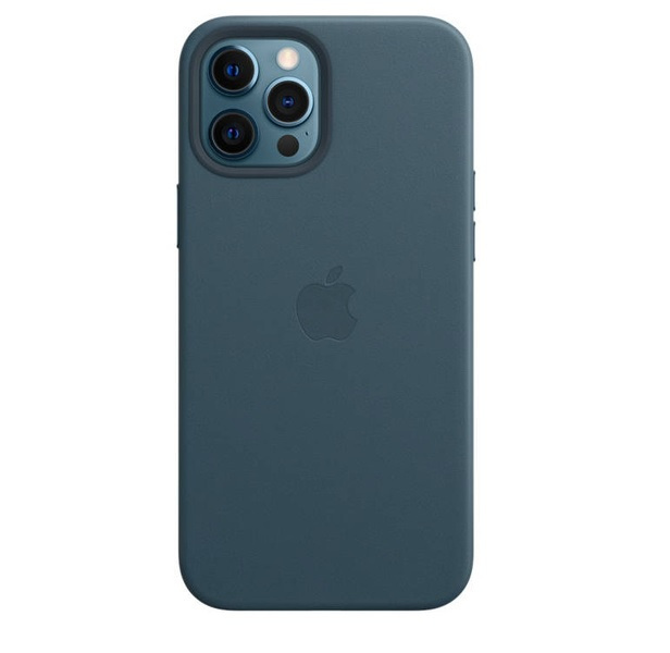 Apple iPhone 12 Pro Max Leather Case Baltic Blue ryhmässä ÄLYPUHELIMET JA TABLETIT / Puhelimen suojakotelo / Apple / iPhone 12 Pro @ TP E-commerce Nordic AB (A22908)
