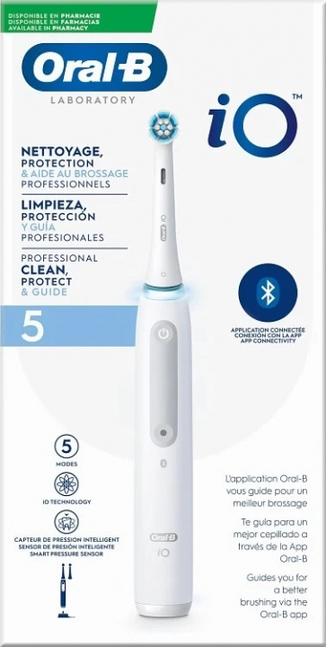 Oral-B iO Laboratory Clean 5 ryhmässä KAUNEUS JA TERVEYS / Suunhoito / Sähköhammasharjat @ TP E-commerce Nordic AB (A22938)