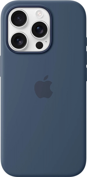 Apple iPhone 16 Pro Silicone Case with MagSafe - Denim ryhmässä ÄLYPUHELIMET JA TABLETIT / Puhelimen suojakotelo / Apple / iPhone 16 @ TP E-commerce Nordic AB (A22945)