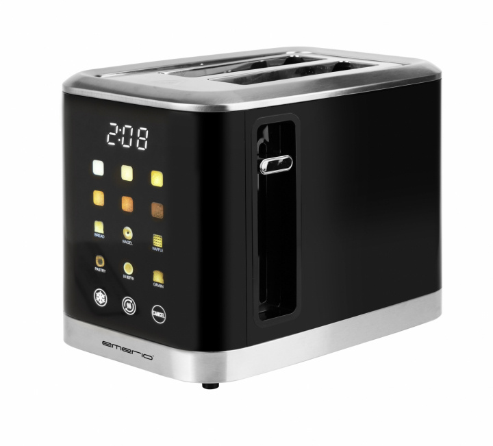 Emerio TO-132743 Lyxig brödrost med digital display och touchkontroll ryhmässä KOTI, TALOUS JA PUUTARHA / Kodinkoneet / Leivänpaahtimet & Leipägrillit / Leivänpaahtimet @ TP E-commerce Nordic AB (A22965)