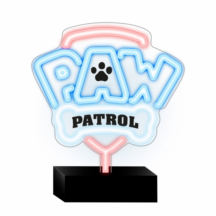 Paw Patrol OW-120146 Bordslampa med Neon LED, Logo ryhmässä LELUT, TUOTTEET LAPSILLE JA VAUVOILLE / Lastenhuone / Valaistus / Pöytälamput @ TP E-commerce Nordic AB (A22988)