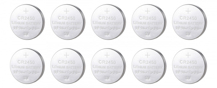 DELTACO Ultimate Lithium-batteri, 3V, CR2450 knappcell, 10-pack ryhmässä KODINELEKTRONIIKKA / Paristot & Laturit / Akut / Nappiparistot @ TP E-commerce Nordic AB (A22999)