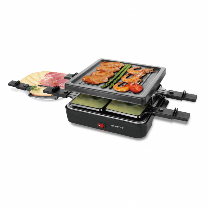 Emerio Raclettegrill RG-120656 ryhmässä KOTI, TALOUS JA PUUTARHA / Kodinkoneet / Leivänpaahtimet & Leipägrillit / Pöytägrillit ja Raclette @ TP E-commerce Nordic AB (A23171)