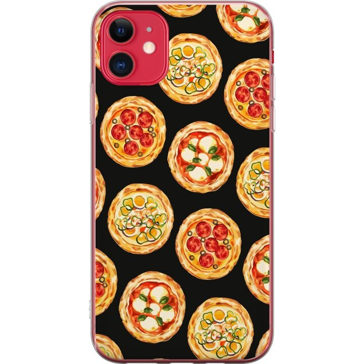 Kännykkäkuori Apple iPhone 11-laitteelle, jossa on Pizza kuvio ryhmässä ÄLYPUHELIMET JA TABLETIT / Puhelimen suojakotelo / Apple / iPhone 11 @ TP E-commerce Nordic AB (A50040)