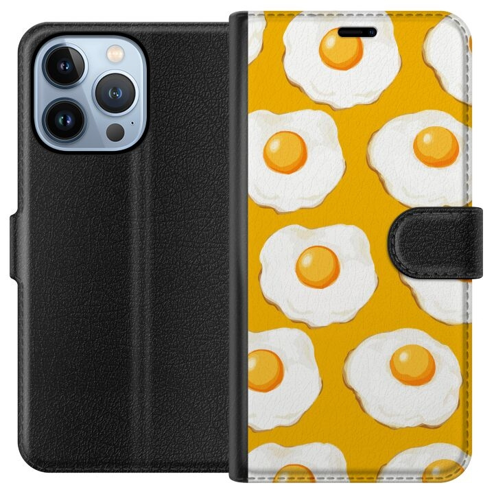 Lompakkokotelo Apple iPhone 13 Pro-laitteelle, jossa on Paistettu muna kuvio ryhmässä ÄLYPUHELIMET JA TABLETIT / Puhelimen suojakotelo / Apple / iPhone 13 Pro / Kotelo @ TP E-commerce Nordic AB (A50488)