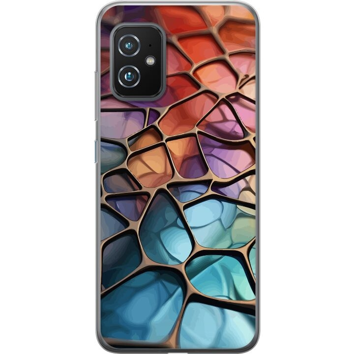 Kännykkäkuori Asus Zenfone 8-laitteelle, jossa on Metallikuviointi kuvio ryhmässä ÄLYPUHELIMET JA TABLETIT / Puhelimen suojakotelo / Asus @ TP E-commerce Nordic AB (A52035)