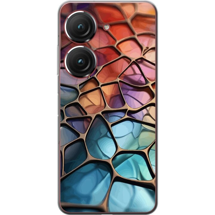 Kännykkäkuori Asus Zenfone 9-laitteelle, jossa on Metallikuviointi kuvio ryhmässä ÄLYPUHELIMET JA TABLETIT / Puhelimen suojakotelo / Asus @ TP E-commerce Nordic AB (A52062)