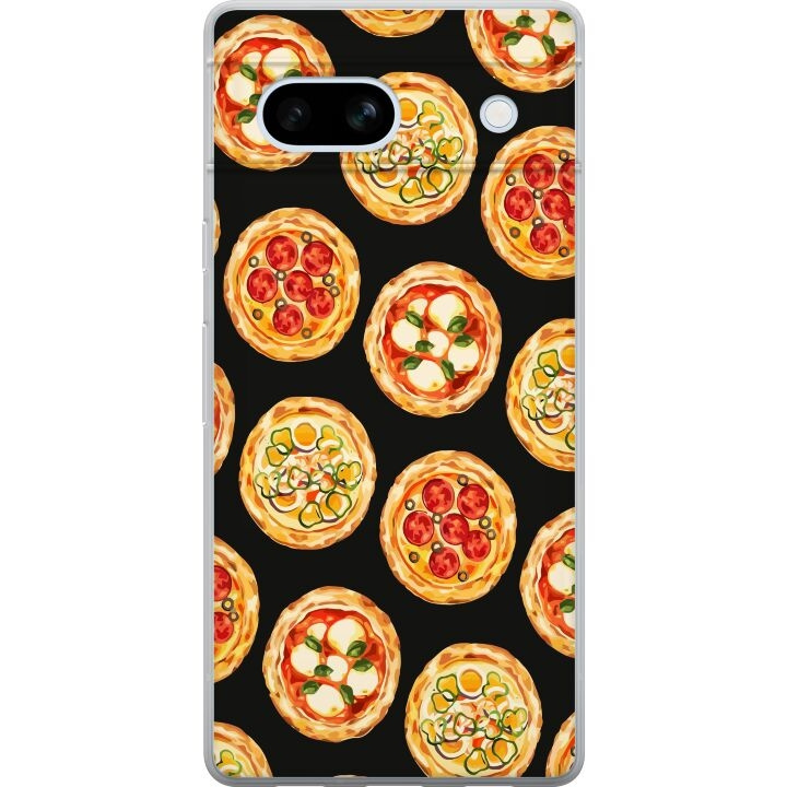 Kännykkäkuori Google Pixel 7a-laitteelle, jossa on Pizza kuvio ryhmässä ÄLYPUHELIMET JA TABLETIT / Puhelimen suojakotelo / Google @ TP E-commerce Nordic AB (A52254)
