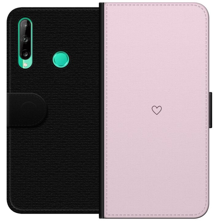 Lompakkokotelo Huawei P40 lite E-laitteelle, jossa on Sydän kuvio ryhmässä ÄLYPUHELIMET JA TABLETIT / Puhelimen suojakotelo / Huawei/Honori @ TP E-commerce Nordic AB (A53475)