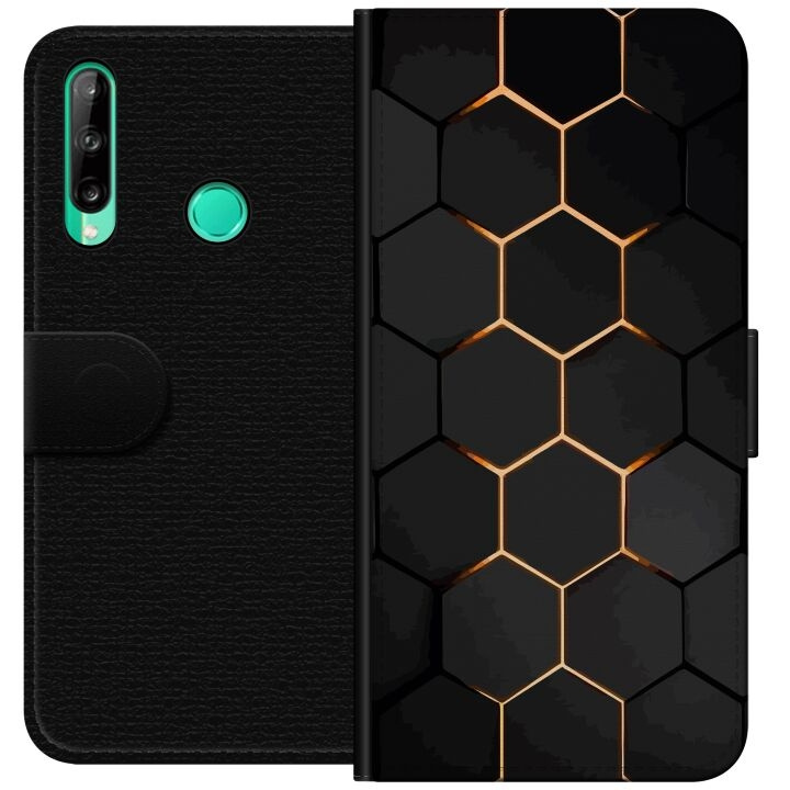 Lompakkokotelo Huawei P40 lite E-laitteelle, jossa on Ylellinen Kuvio kuvio ryhmässä ÄLYPUHELIMET JA TABLETIT / Puhelimen suojakotelo / Huawei/Honori @ TP E-commerce Nordic AB (A53481)